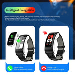 Montre Intelligente K60 1,08 pouce avec Bande en Acier, Écouteurs Détachables, Étanche à Vie, Support Appel Bluetooth, Bande en Acier (Noir)