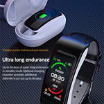 K60 Montre intelligente étanche avec bracelet en cuir de 1,08 pouce, écouteurs détachables, prise en charge des appels Bluetooth, bracelet en cuir (noir argent), bracelet en cuir (marron), bracelet en cuir (noir), bracelet en cuir (marron argent)
