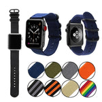 Bracelet de montre en toile avec boucle noire, pour Apple Watch Series 8&7 41mm, pour Apple Watch Series 8&7 45mm