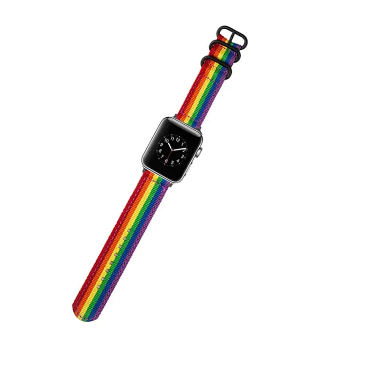Bracelet de montre en toile avec boucle noire, pour Apple Watch Series 8&7 41mm, pour Apple Watch Series 8&7 45mm