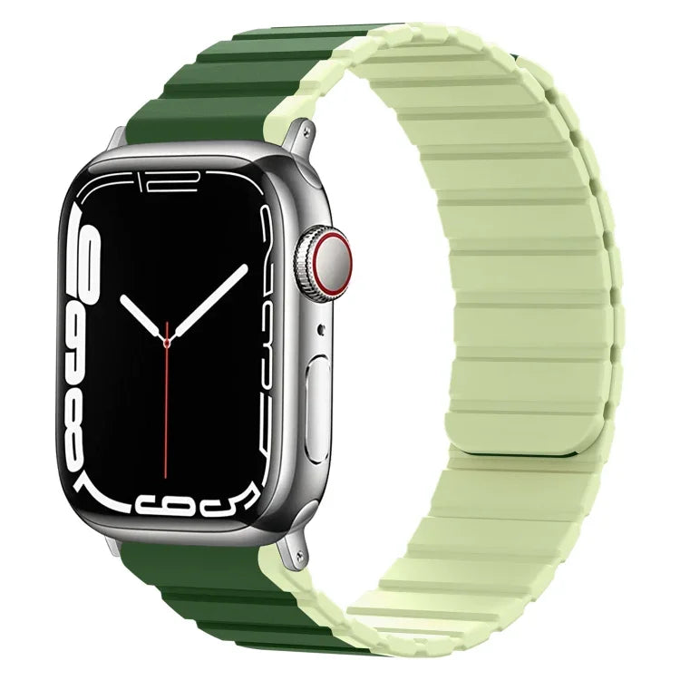Bracelet de montre en silicone magnétique intelligent, pour Apple Watch Series 8&7 41mm, pour Apple Watch Series 8&7 45mm