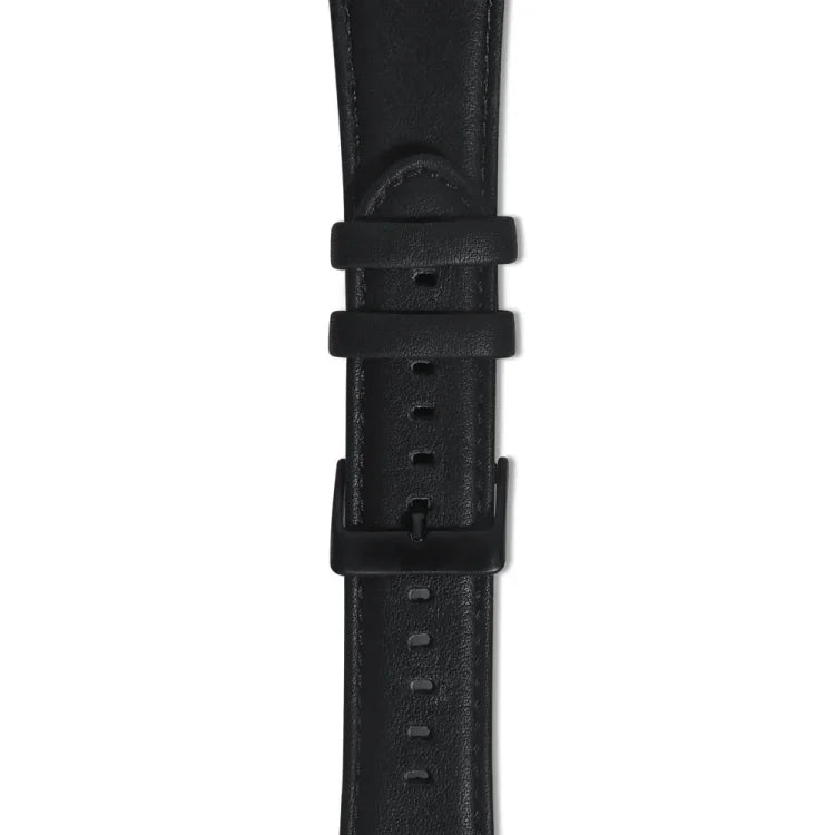 Bracelet de montre en cuir véritable ciré à l'huile, pour Amazfit GTR 47mm / Pace / Stratos, pour Amazfit 2 Stratos, pour Ticwatch Pro / E2 / S2, pour Pebble Gen 1, pour Pebble Time