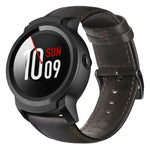 Bracelet de montre en cuir véritable ciré à l'huile, pour Amazfit GTR 47mm / Pace / Stratos, pour Amazfit 2 Stratos, pour Ticwatch Pro / E2 / S2, pour Pebble Gen 1, pour Pebble Time