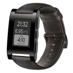 Bracelet de montre en cuir véritable ciré à l'huile, pour Amazfit GTR 47mm / Pace / Stratos, pour Amazfit 2 Stratos, pour Ticwatch Pro / E2 / S2, pour Pebble Gen 1, pour Pebble Time