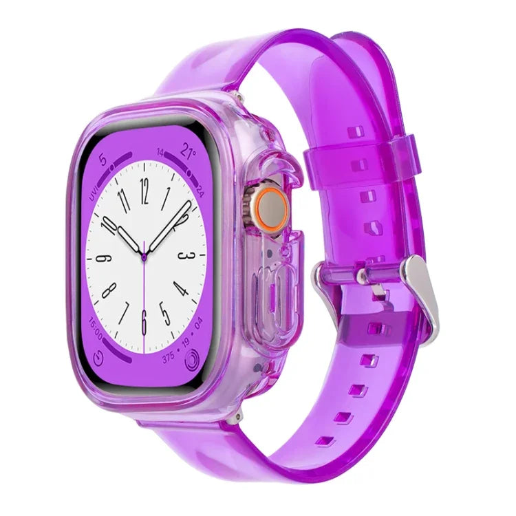 Bracelet de montre en TPU transparent Glacier Jelly, pour Apple Watch Ultra 3 / 2 / 1 49 mm