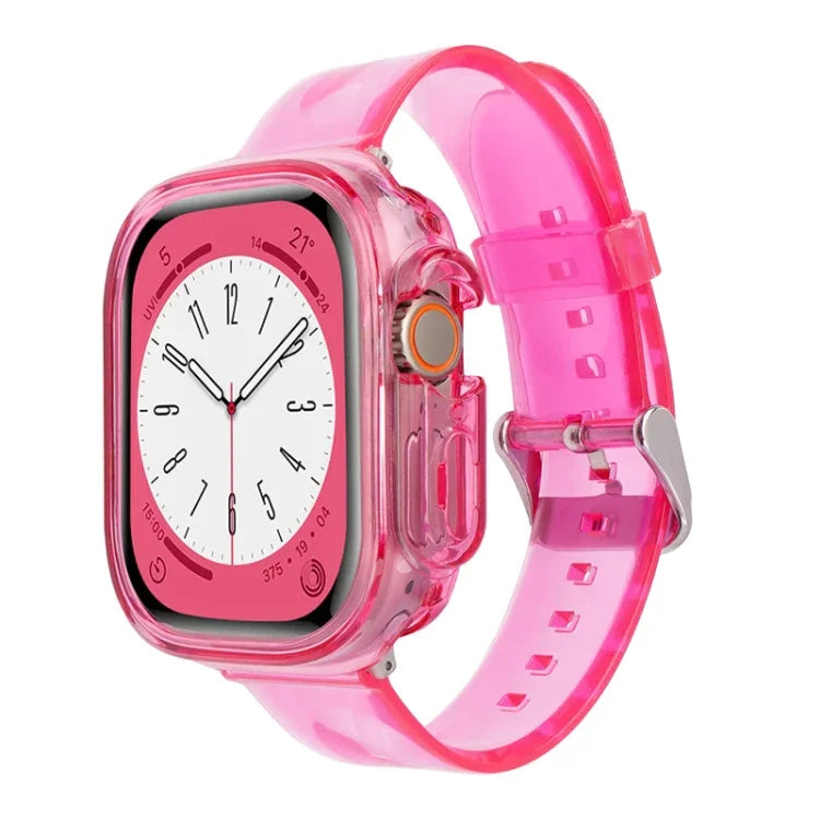 Bracelet de montre en TPU transparent Glacier Jelly, pour Apple Watch Ultra 3 / 2 / 1 49 mm