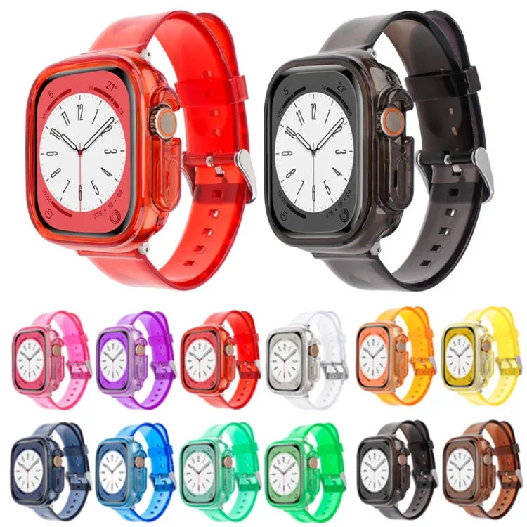 Bracelet de montre en TPU transparent Glacier Jelly, pour Apple Watch Ultra 3 / 2 / 1 49 mm