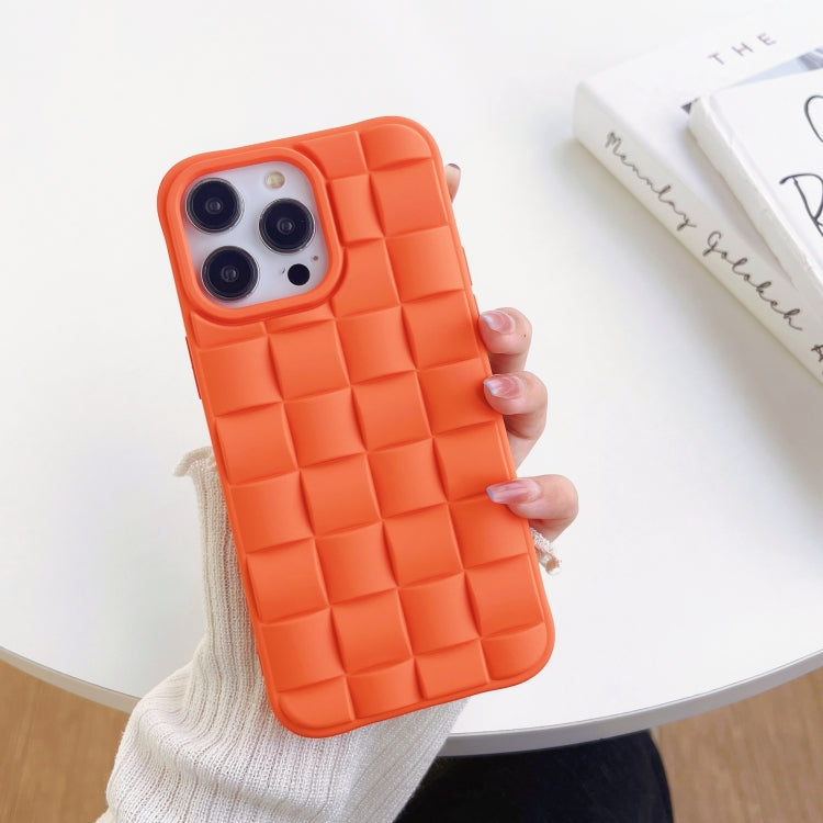 3D Cube Weave Texture Skin Feel Phone Case, For iPhone 14 Pro Max, For iPhone 14 Pro, For iPhone 14