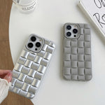 3D Cube Weave Texture Skin Feel Phone Case, For iPhone 14 Pro Max, For iPhone 14 Pro, For iPhone 14