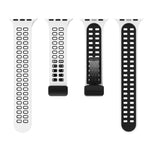 Bracelet de montre en silicone à trous carrés avec fermoir pliant magnétique, pour Apple Watch Series 8&7 45mm, pour Apple Watch Series 8&7 41mm