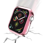 Coque de protection évidée en TPU avec placage, pour Apple Watch Series 6 / 5 / 4 / SE 2025 / 2023 / 2022 40 mm, pour Apple Watch Series 3 & 2 & 1 42 mm