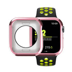 Coque de protection évidée en TPU avec placage, pour Apple Watch Series 6 / 5 / 4 / SE 2025 / 2023 / 2022 40 mm, pour Apple Watch Series 3 & 2 & 1 42 mm