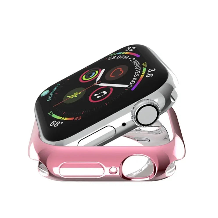 Coque de protection évidée en TPU avec placage, pour Apple Watch Series 6 / 5 / 4 / SE 2025 / 2023 / 2022 40 mm, pour Apple Watch Series 3 & 2 & 1 42 mm