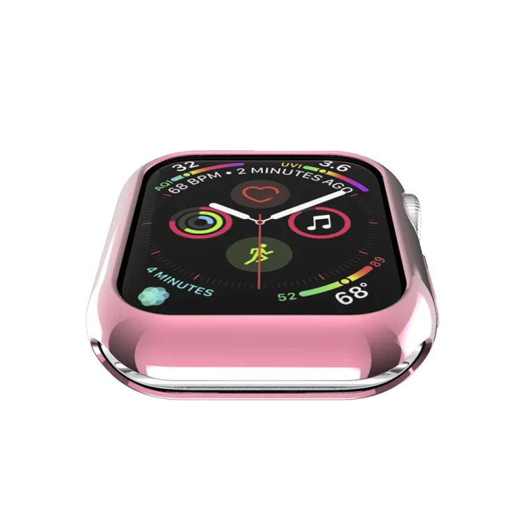 Coque de protection évidée en TPU avec placage, pour Apple Watch Series 6 / 5 / 4 / SE 2025 / 2023 / 2022 40 mm, pour Apple Watch Series 3 & 2 & 1 42 mm