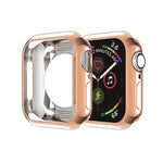 Coque de protection évidée en TPU avec placage, pour Apple Watch Series 6 / 5 / 4 / SE 2025 / 2023 / 2022 40 mm, pour Apple Watch Series 3 & 2 & 1 42 mm