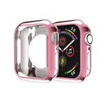 Coque de protection évidée en TPU avec placage, pour Apple Watch Series 6 / 5 / 4 / SE 2025 / 2023 / 2022 40 mm, pour Apple Watch Series 3 & 2 & 1 42 mm