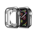 Coque de protection évidée en TPU avec placage, pour Apple Watch Series 6 / 5 / 4 / SE 2025 / 2023 / 2022 40 mm, pour Apple Watch Series 3 & 2 & 1 42 mm