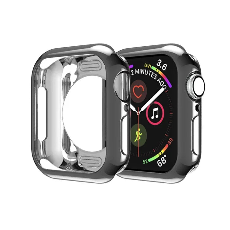 Coque de protection évidée en TPU avec placage, pour Apple Watch Series 6 / 5 / 4 / SE 2025 / 2023 / 2022 40 mm, pour Apple Watch Series 3 & 2 & 1 42 mm
