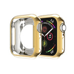 Coque de protection évidée en TPU avec placage, pour Apple Watch Series 6 / 5 / 4 / SE 2025 / 2023 / 2022 40 mm, pour Apple Watch Series 3 & 2 & 1 42 mm