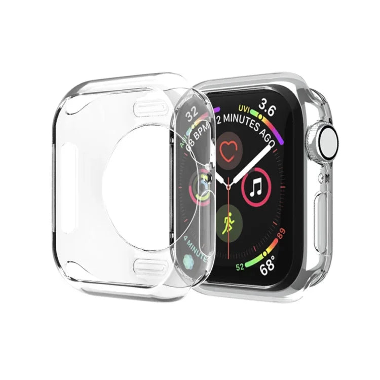 Coque de protection évidée en TPU avec placage, pour Apple Watch Series 6 / 5 / 4 / SE 2025 / 2023 / 2022 40 mm, pour Apple Watch Series 3 & 2 & 1 42 mm