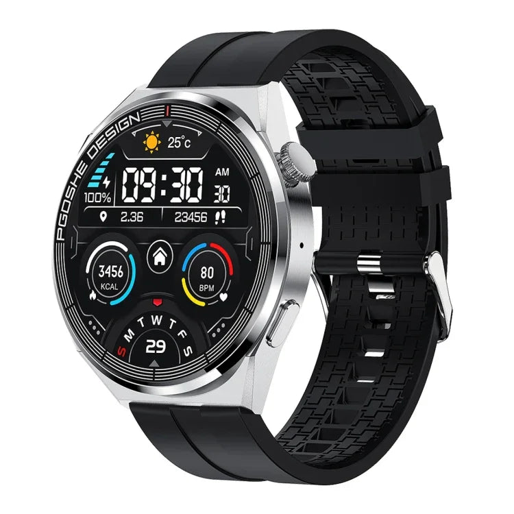Montre connectée PG3 Pro avec écran TFT de 1,41 pouce, compatible avec la surveillance de la fréquence cardiaque et de la pression artérielle
