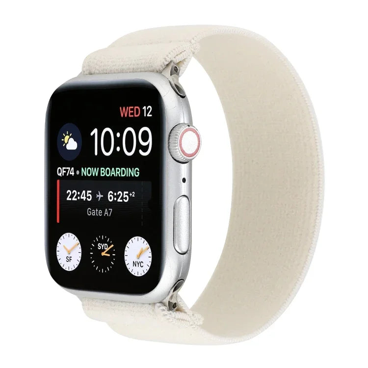 Elastic Nylon Braid Watch Band, For Apple Watch Series 8&7 45mm, For Apple Watch Series 8&7 41mm