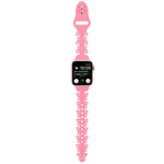 Bracelet de montre en silicone évidé papillon, pour Apple Watch Series 8&7 45mm, pour Apple Watch Series 8&7 41mm