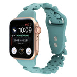 Bracelet de montre en silicone évidé papillon, pour Apple Watch Series 8&7 45mm, pour Apple Watch Series 8&7 41mm