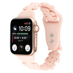 Bracelet de montre en silicone évidé papillon, pour Apple Watch Series 8&7 45mm, pour Apple Watch Series 8&7 41mm