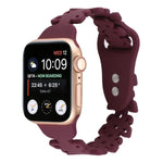 Bracelet de montre en silicone évidé papillon, pour Apple Watch Series 8&7 45mm, pour Apple Watch Series 8&7 41mm