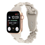 Bracelet de montre en silicone évidé papillon, pour Apple Watch Series 8&7 45mm, pour Apple Watch Series 8&7 41mm