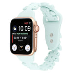 Bracelet de montre en silicone évidé papillon, pour Apple Watch Series 8&7 45mm, pour Apple Watch Series 8&7 41mm