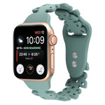 Bracelet de montre en silicone évidé papillon, pour Apple Watch Series 8&7 45mm, pour Apple Watch Series 8&7 41mm
