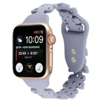 Bracelet de montre en silicone évidé papillon, pour Apple Watch Series 8&7 45mm, pour Apple Watch Series 8&7 41mm