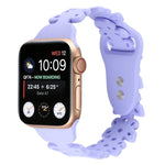 Bracelet de montre en silicone évidé papillon, pour Apple Watch Series 8&7 45mm, pour Apple Watch Series 8&7 41mm