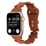 Bracelet de montre en silicone évidé papillon, pour Apple Watch Series 8&7 45mm, pour Apple Watch Series 8&7 41mm
