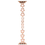 Flower Bracelet Metal Watch Band, For Apple Watch Series 8&7 45mm, For Apple Watch Series 8&7 41mm