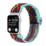 Buckle Elastic Nylon Watch Band, For Apple Watch Series 8&7 45mm, For Apple Watch Series 8&7 41mm