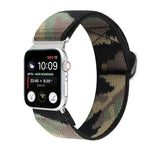 Buckle Elastic Nylon Watch Band, For Apple Watch Series 8&7 45mm, For Apple Watch Series 8&7 41mm