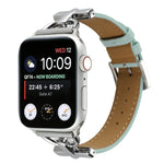 Bracelet de Montre en Cuir Véritable Uni à Boucle Ardillon, pour Apple Watch Series 8&7 45mm, pour Apple Watch Series 8&7 41mm