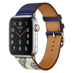 Bracelet de Montre en Cuir à Motif Sérigraphié, Pour Apple Watch Series 7 41mm / 6 & SE & 5 & 4 40mm / 3 & 2 & 1 38mm, Pour Apple Watch Series 8&7 41mm / SE 2&6&SE&5&4 40mm / 3&2&1 38mm
