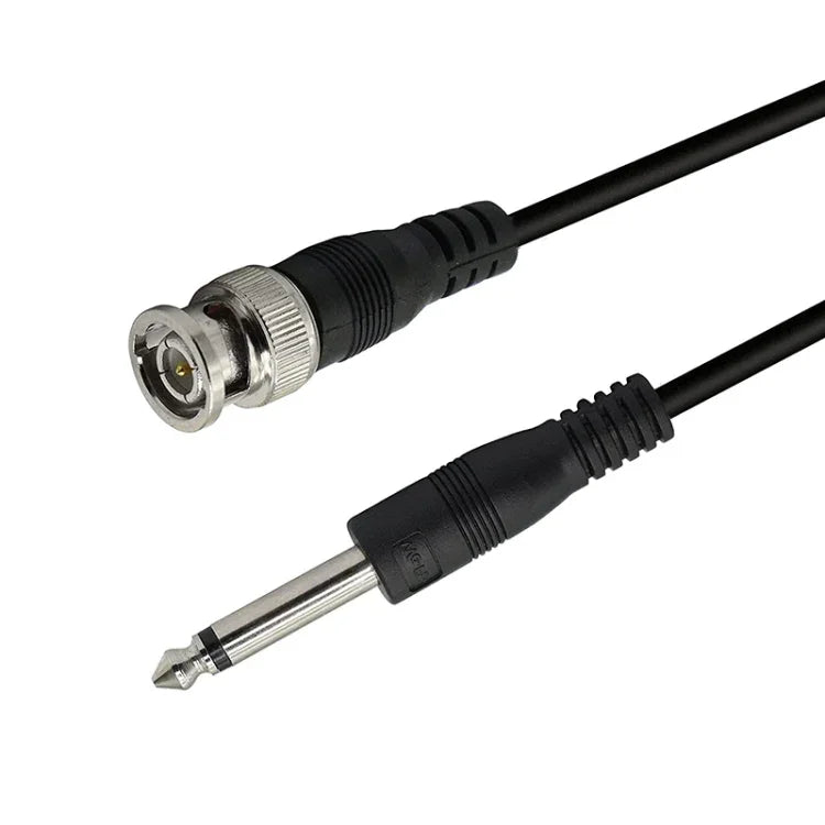 Câble de connexion BNC mâle vers fiche jack 6,35 mm, 1 m, 2 m, 3 m