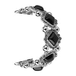 Bracelet de montre en métal rétro en pierre de pin, pour Apple Watch Ultra 49 mm / Series 8&7 45 mm / SE 2&6&SE&5&4 44 mm / 3&2&1 42 mm, pour Apple Watch Series 8&7 41 mm / SE 2&6&SE&5&4 40 mm / 3&2&1 38 mm