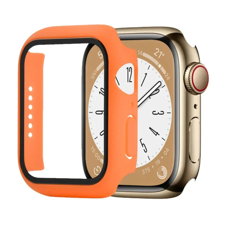 Coque de protection antichoc en PC + verre trempé pour Apple Watch Series 9 / 8 / 7 41mm, pour Apple Watch Series 9 / 8 / 7 45mm