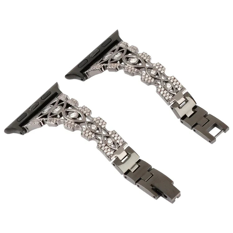 Bracelet de montre en métal Copper Eye, pour Apple Watch Ultra 49 mm / Series 8&7 45 mm / SE 2&6&SE&5&4 44 mm / 3&2&1 42 mm, pour Apple Watch Series 8&7 41 mm / SE 2&6&SE&5&4 40 mm / 3&2&1 38 mm