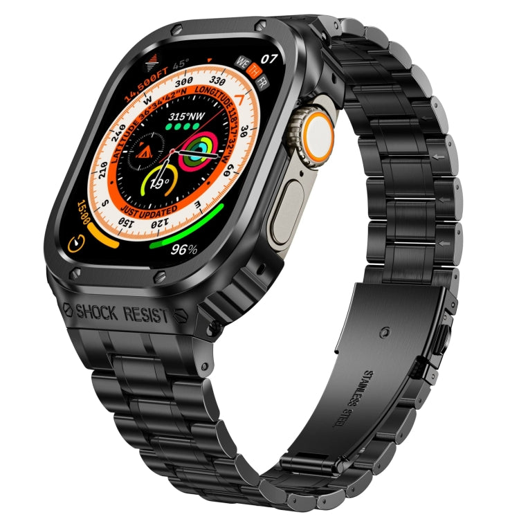 Boîtier de protection intégré en métal pour Apple Watch Series SE 2025&6&SE&5&4 44mm, pour Apple Watch Ultra 3 / 2 / 1 49mm, pour Apple Watch Series 9 / 8 / 7 45mm