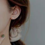 Boucles d'oreilles doubles perles de luxe léger pour femmes, boucles d'oreilles diamant, EH1365, EH0881, EH1309, EH1343, EH1468, EH1034, EH1314
