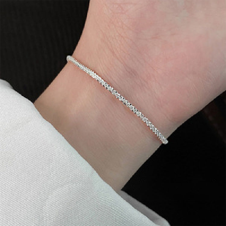 Bracelet jonc gypsofile en argent sterling pour femme, Spécification: SL0004, SL0004, SL0153, SL0543, SL0490, SL0654, SL0661, SL0754, SL0700, XL0140, Bracelet de cheville JL0004