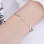 Bracelet jonc gypsofile en argent sterling pour femme, Spécification: SL0004, SL0004, SL0153, SL0543, SL0490, SL0654, SL0661, SL0754, SL0700, XL0140, Bracelet de cheville JL0004