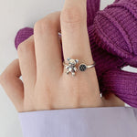 Bague combinée pour femme en argent sterling S925 style cool, J286, J781, J759, J797, J758, J242, J1109, J1071, J1096, J1110, J789, J1717, J1740, J224, J449, J341, J443, J1644, J005, J282, J623, J1658, J406, J1454, J815
